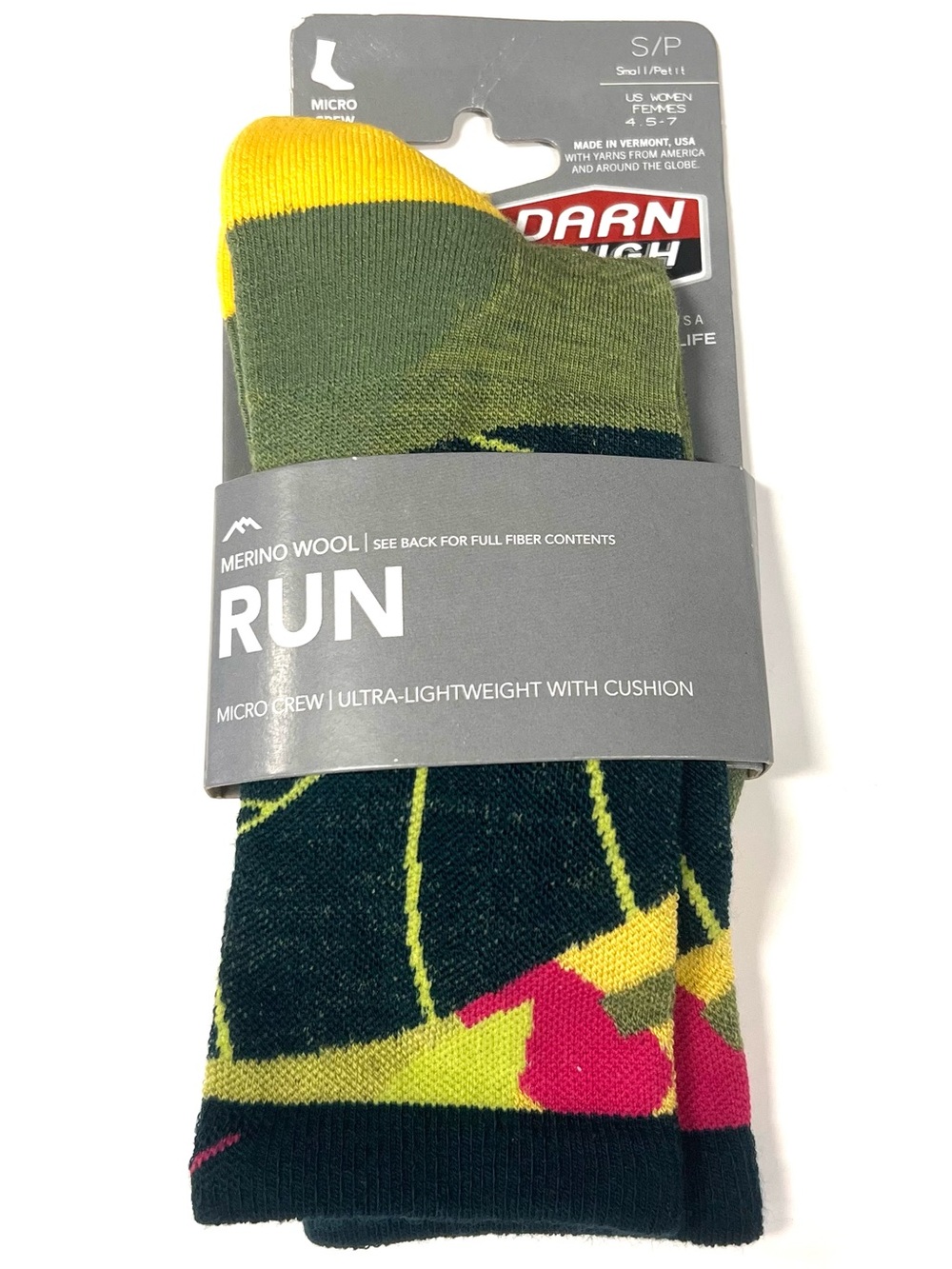 DARN TOUGH Palm Women's Run Wild Micro Crew Ultra-Lightweight Running Sock S/P